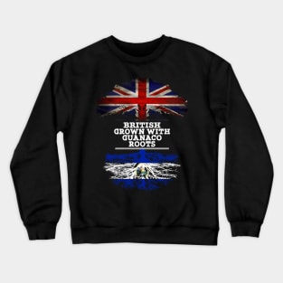 British Grown With Guanaco Roots - Gift for Guanaco With Roots From El Salvador Crewneck Sweatshirt